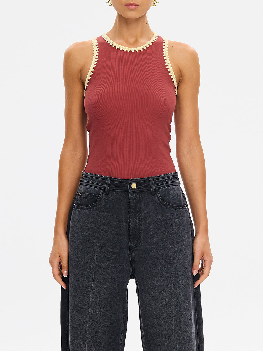 Tallulah Spliced Tank // Brick