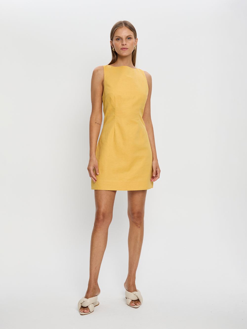 Elodie Mini Dress // Yellow