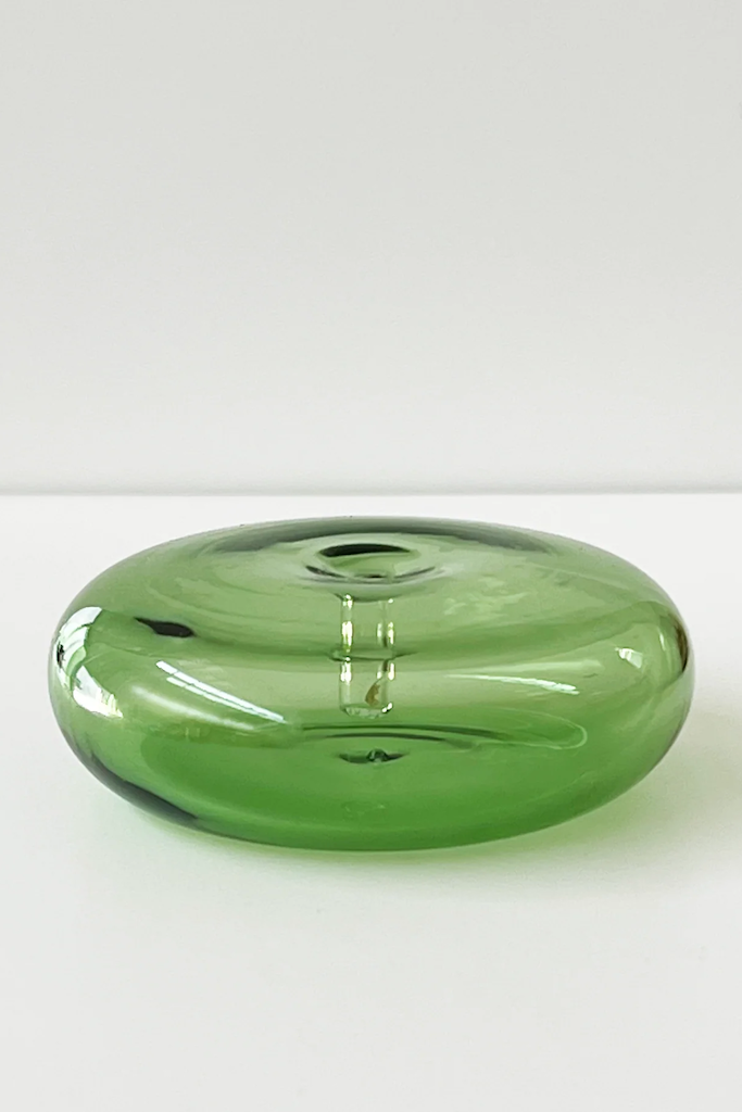 Glass Vessel Incense Holder - Green