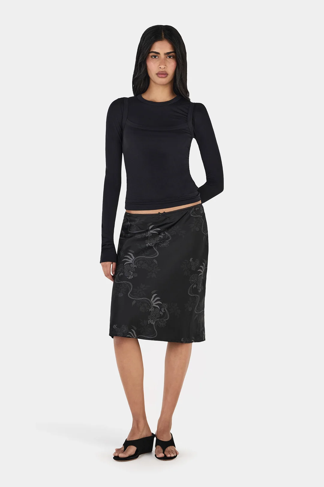 Capulet Layered Top // Black
