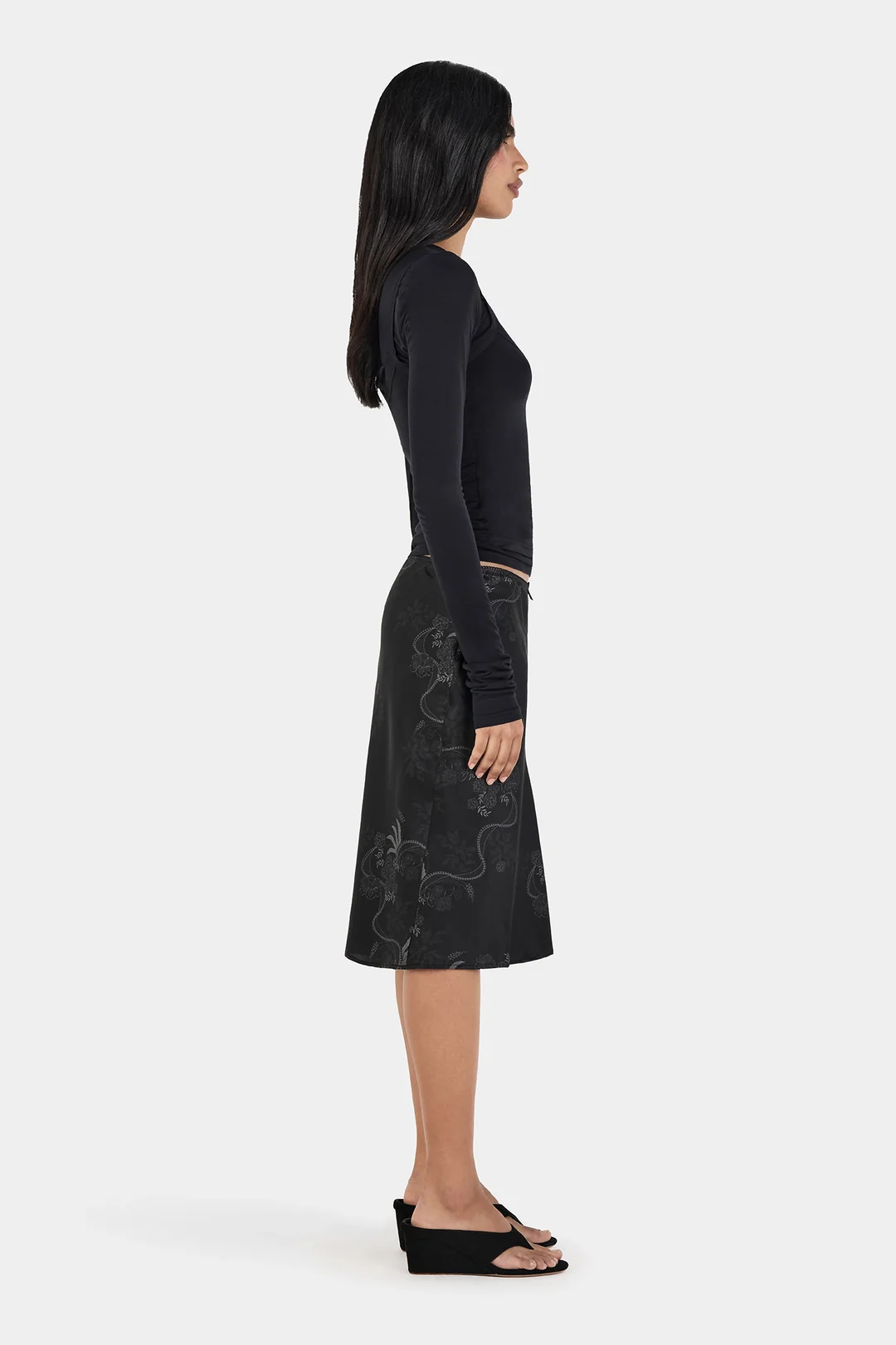 Capulet Layered Top // Black