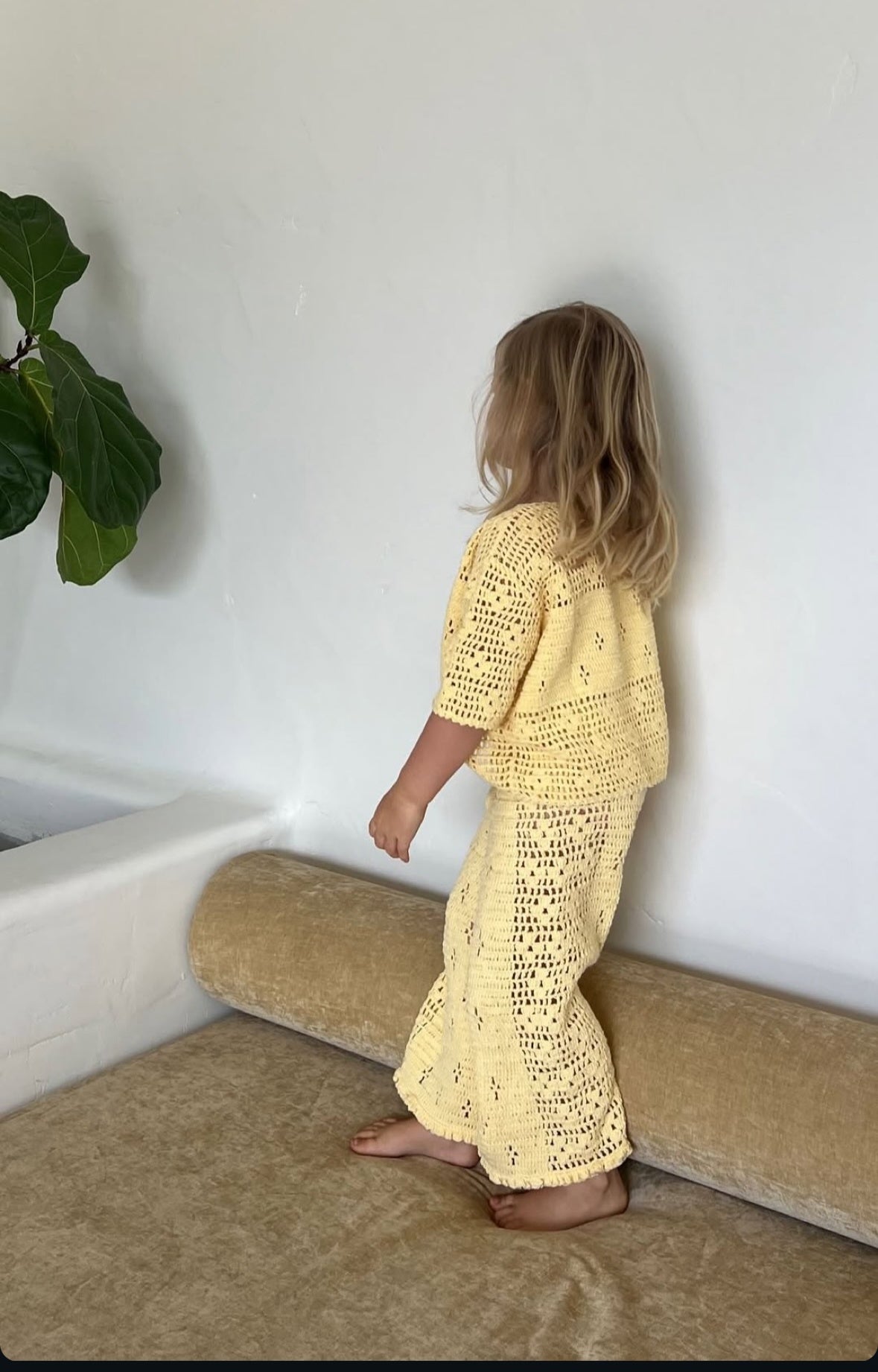 Filet Crochet Pants // Butter