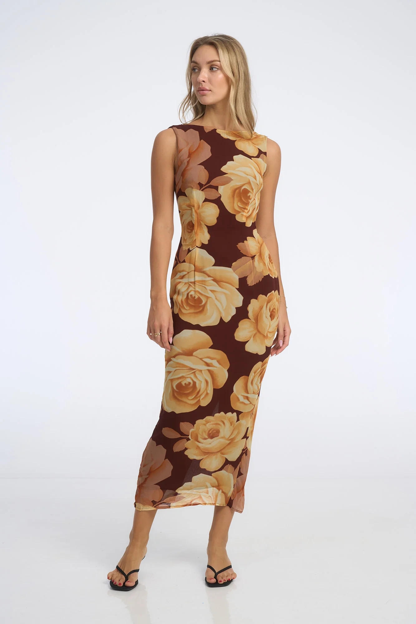 Audrey Midi Dress // Maple Floral