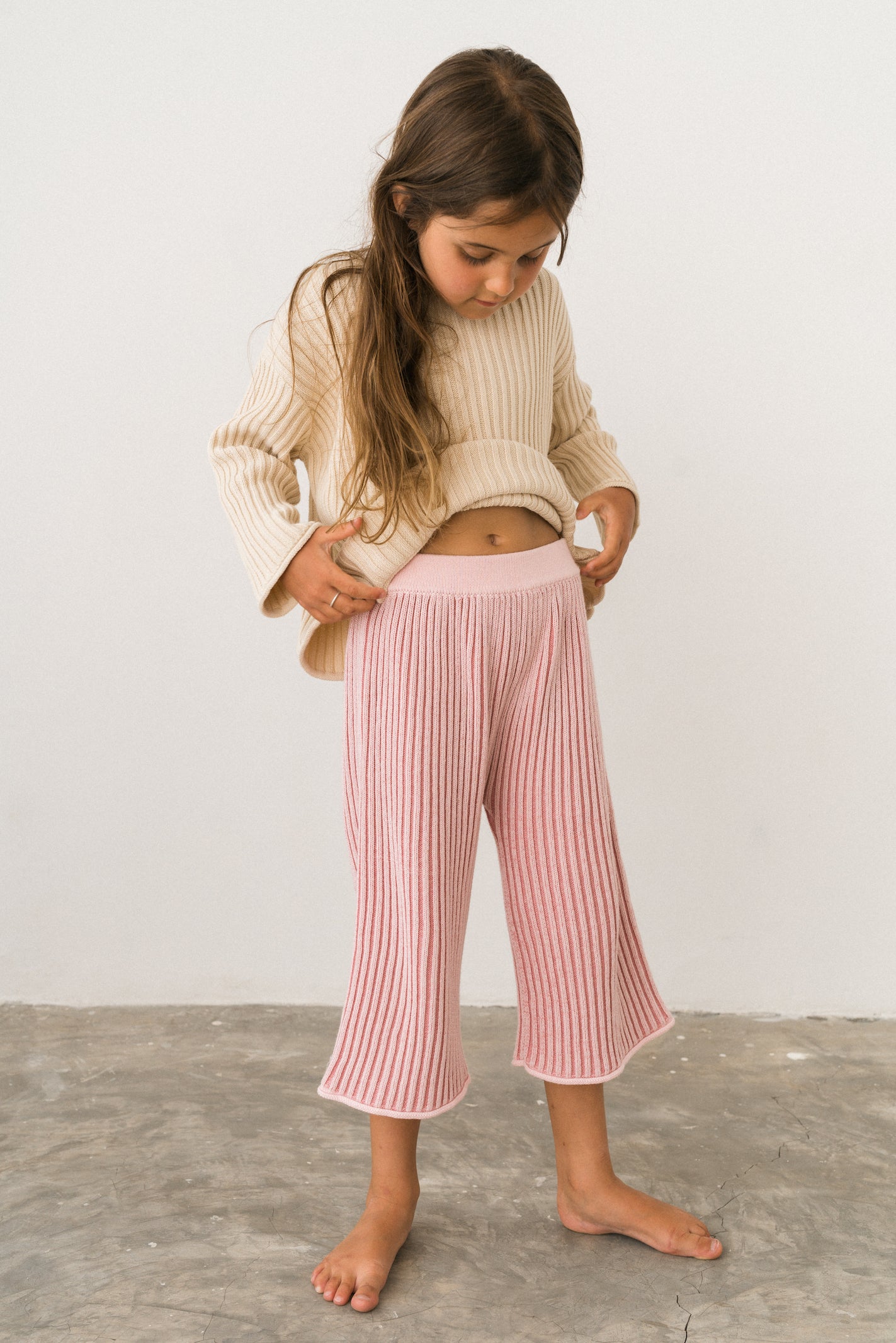 Essential Knit Pants // Strawberry Stripe