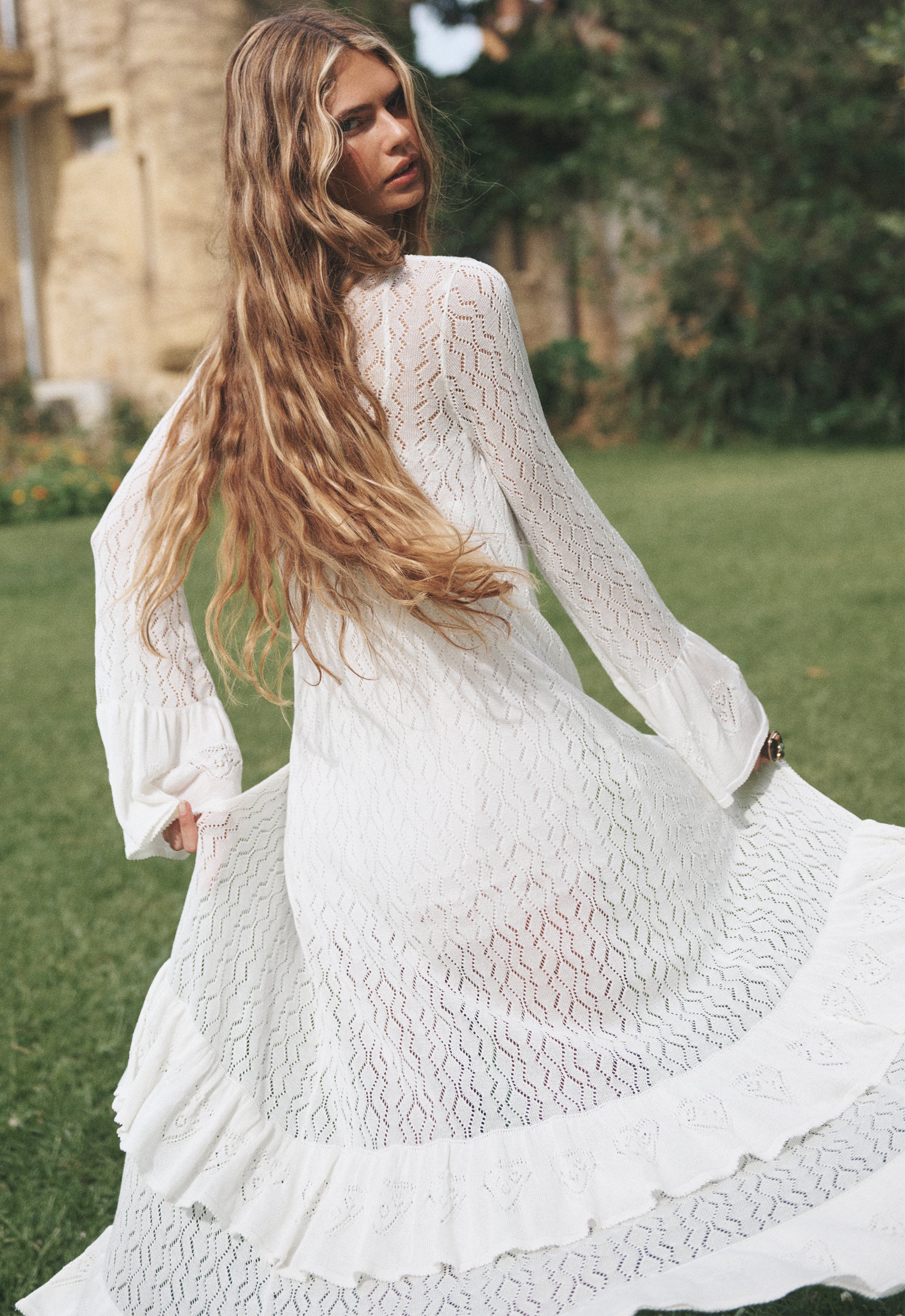 Jessa Pointelle Duster // Vintage Cream