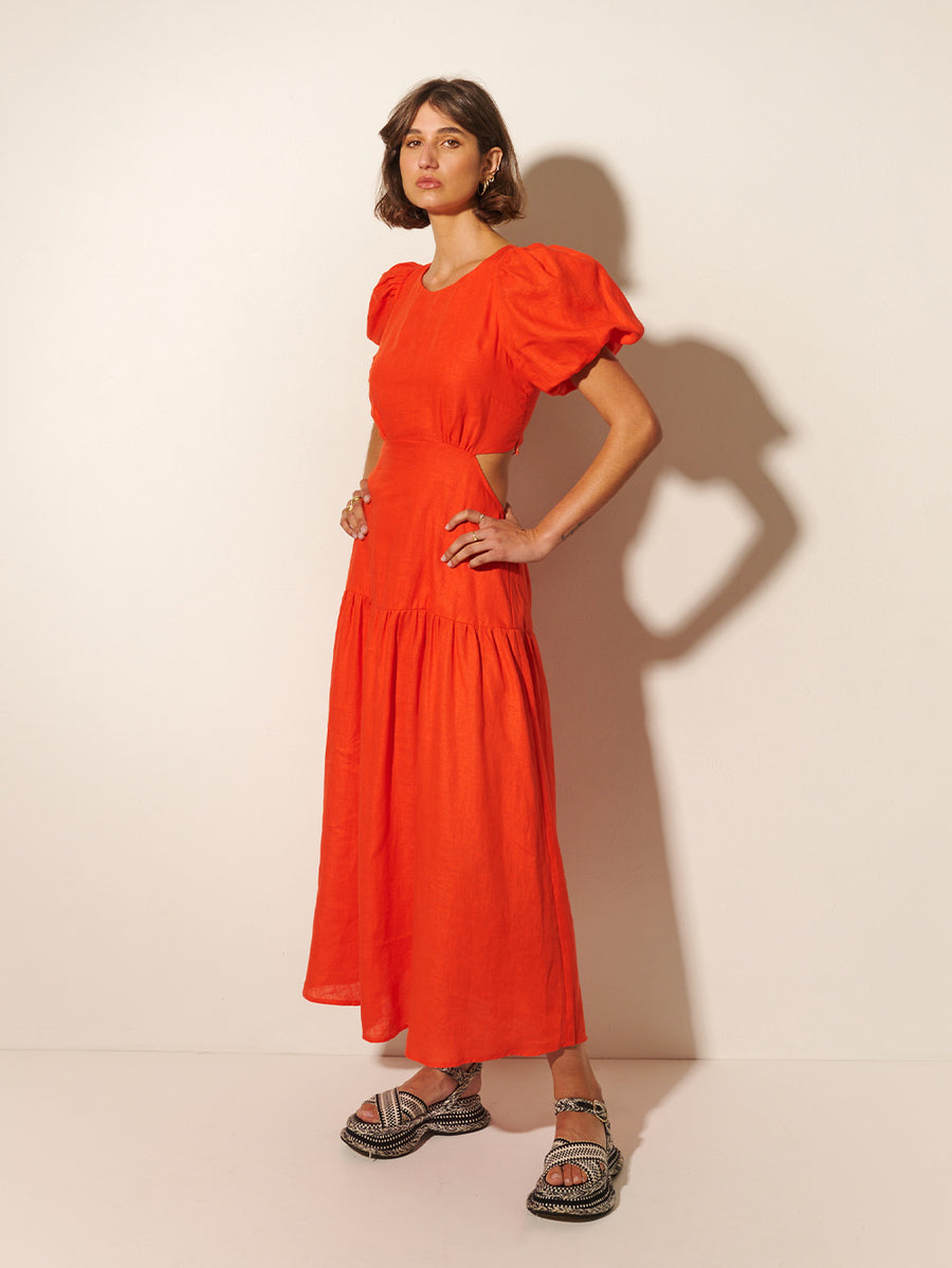 Kennedy Maxi Dress // Scarlet