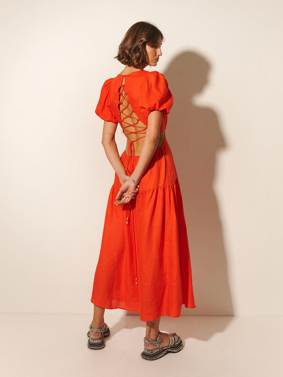 Kennedy Maxi Dress // Scarlet