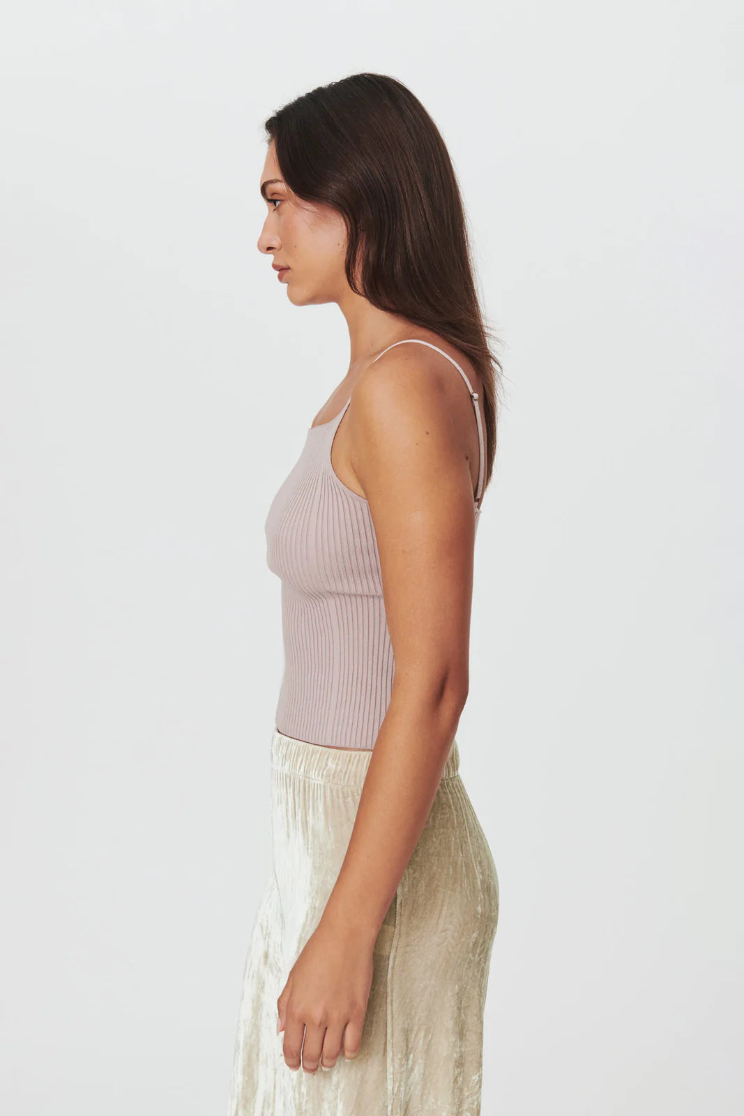 Liat Knit Singlet // Mushroom