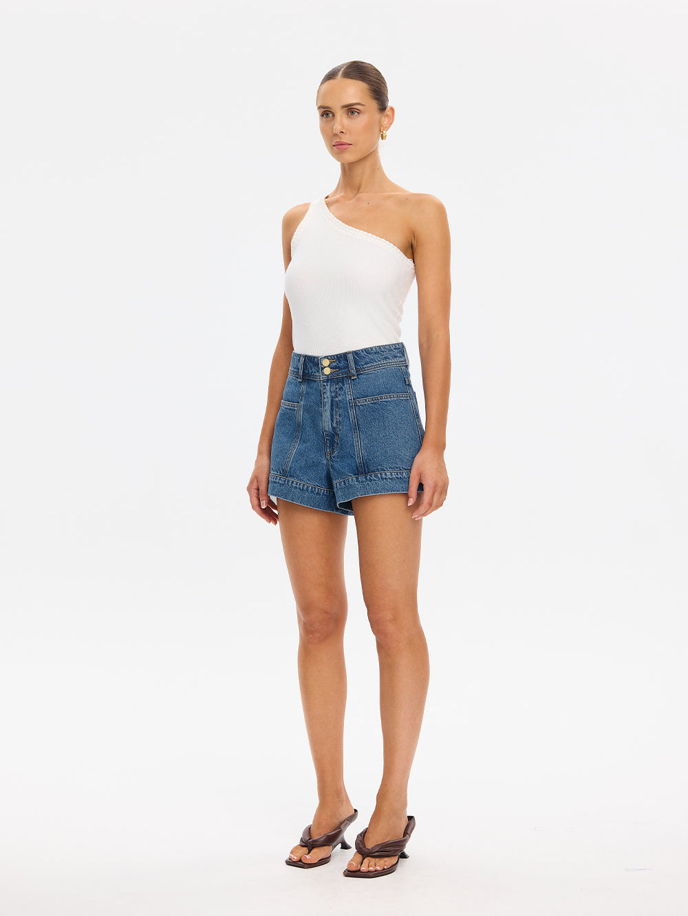 Rita Denim Short // Drift Blue