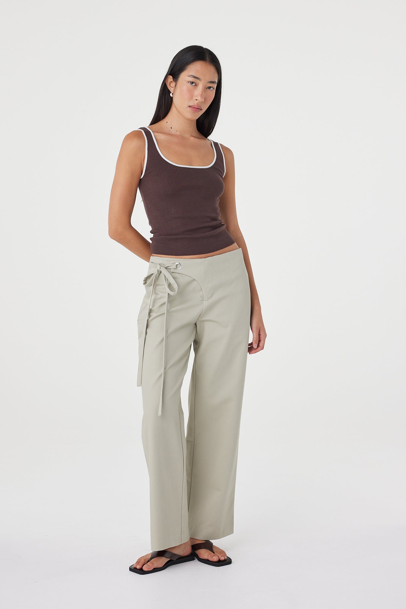 Kaya Tank // Espresso &amp; Cream
