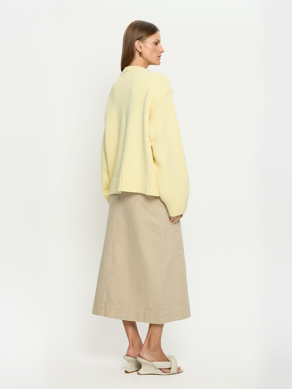 Odette Crew Knit Jumper // Butter