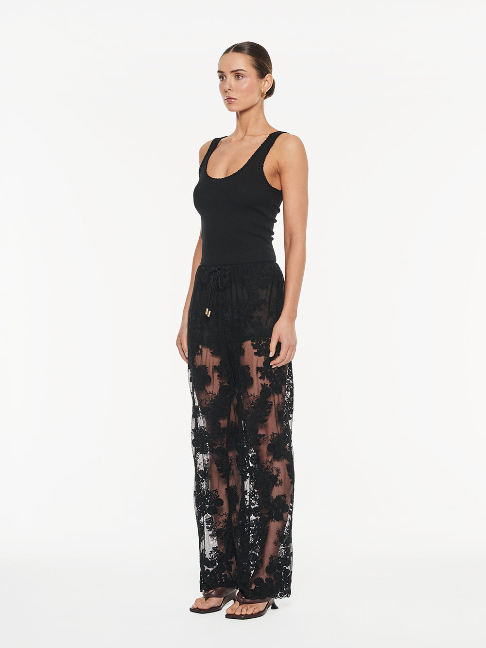Jaxon Lace Pant // Black