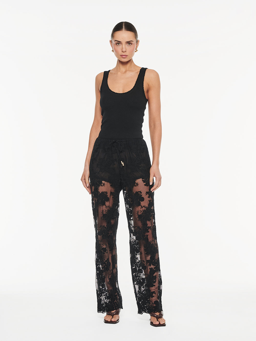 Jaxon Lace Pant // Black