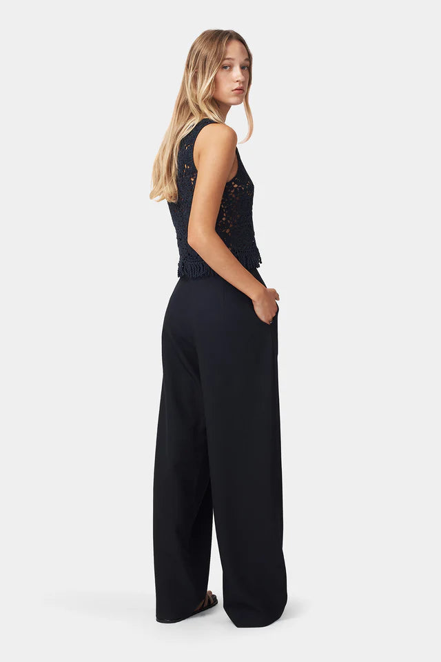 Patti Crochet Top // Navy