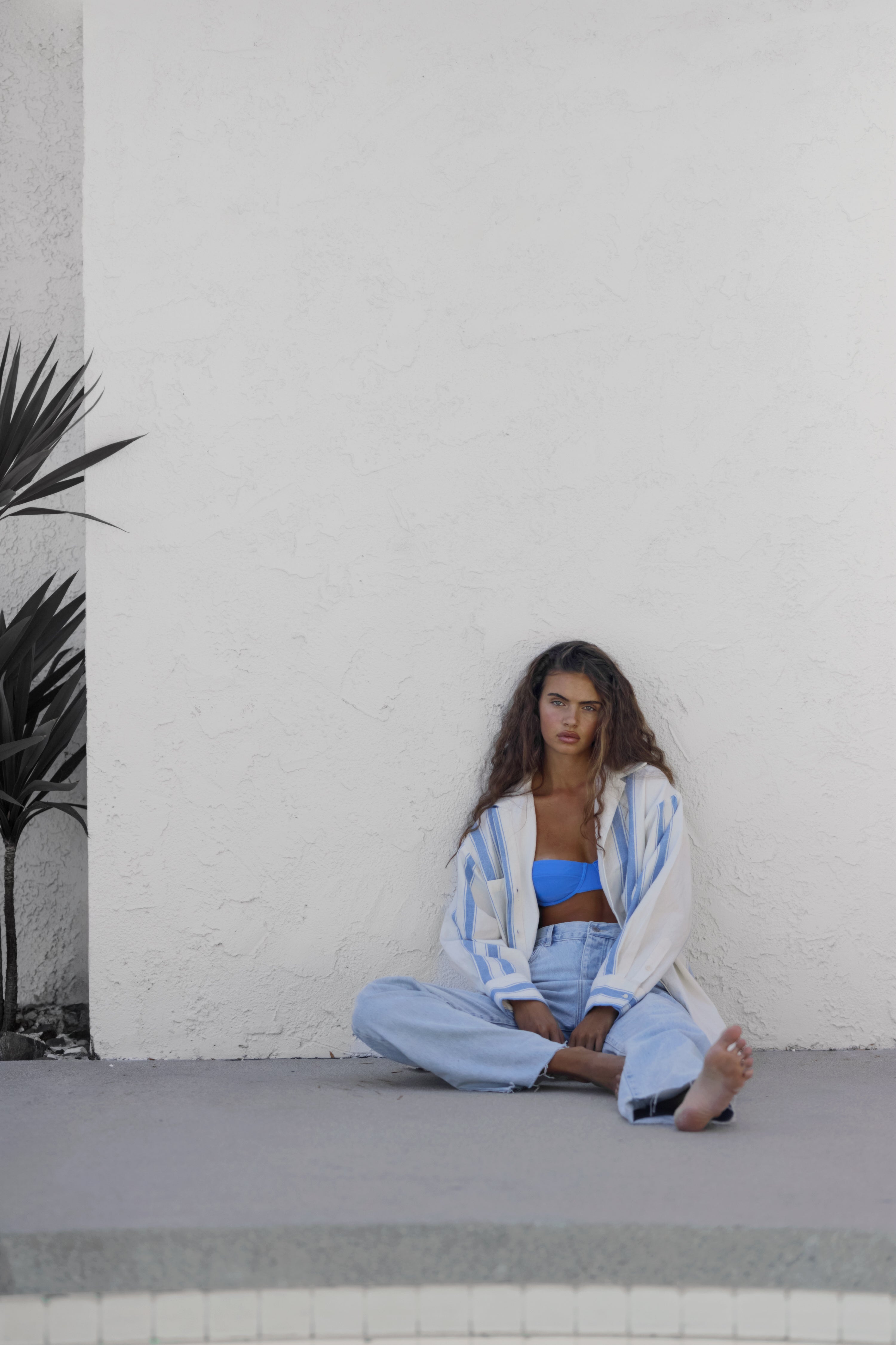 Recycled Cotton Mid Rise Jean // Light Wash