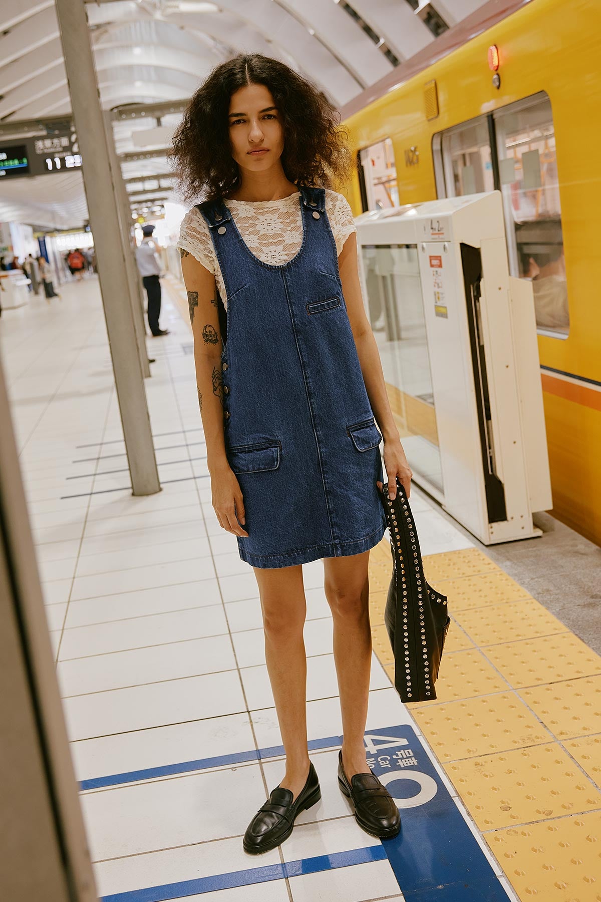Franka Denim Mini Dress // Classic Wash