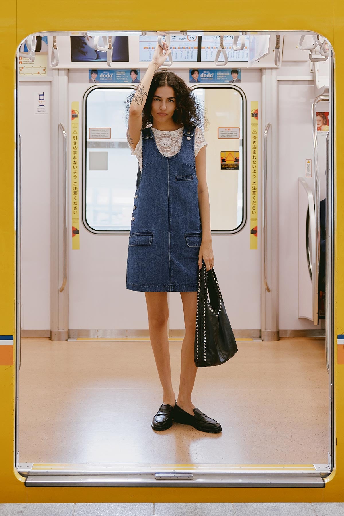 Franka Denim Mini Dress // Classic Wash