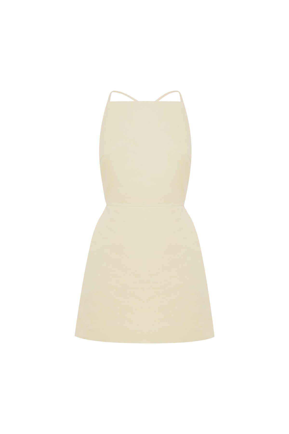 Lucia Linen Mini Dress // Butter Creme