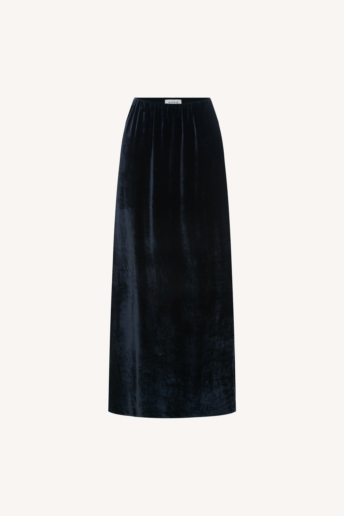 Robbie Silk Velvet Maxi Skirt // Noir