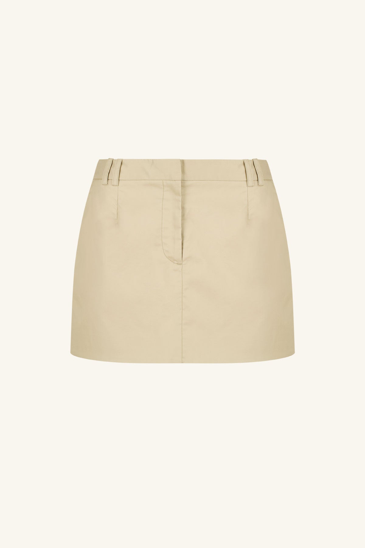 Sabato Micro Mini Skirt // Khaki Beige