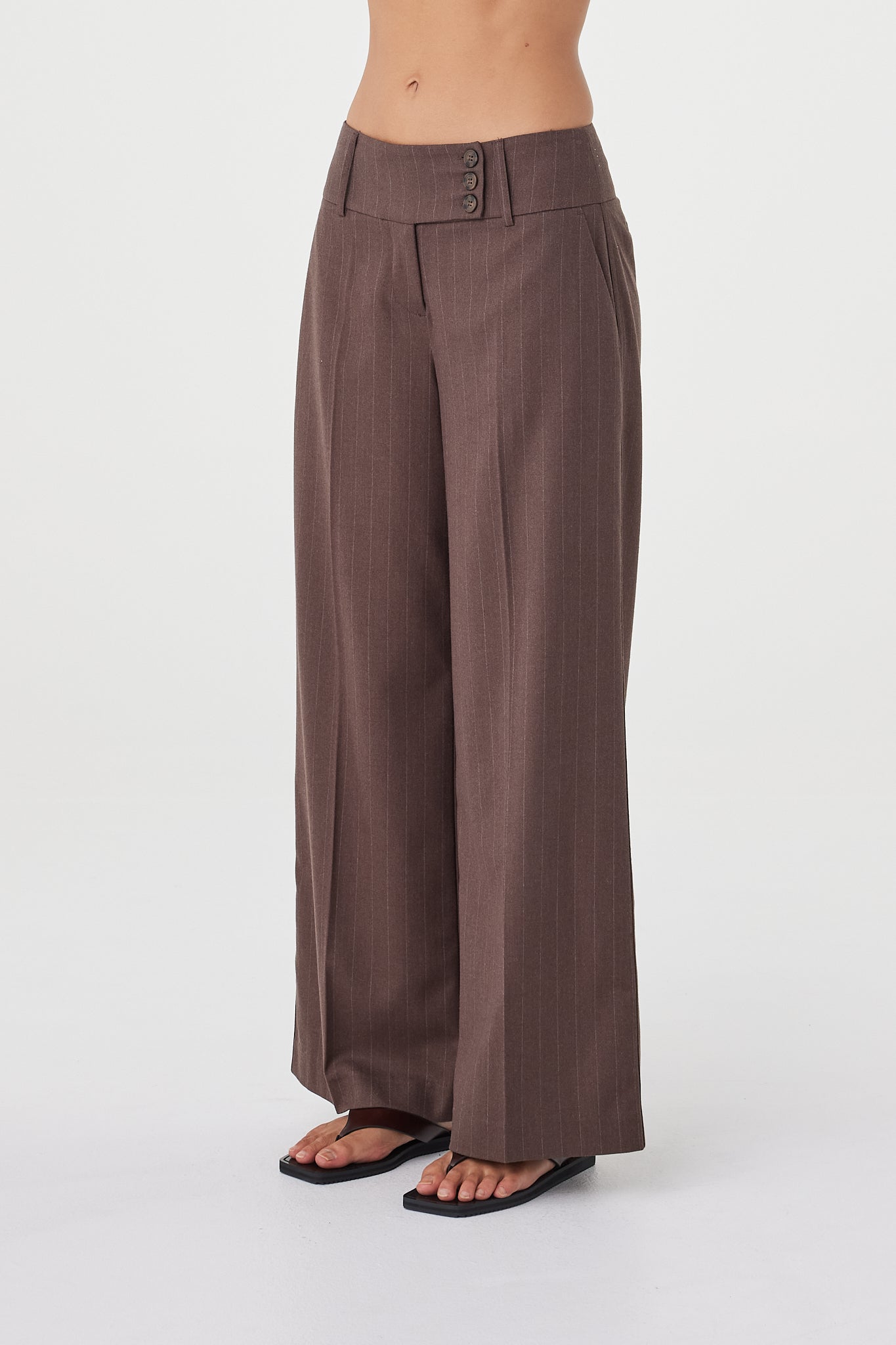 Manon Pant // Espresso Pinstripe