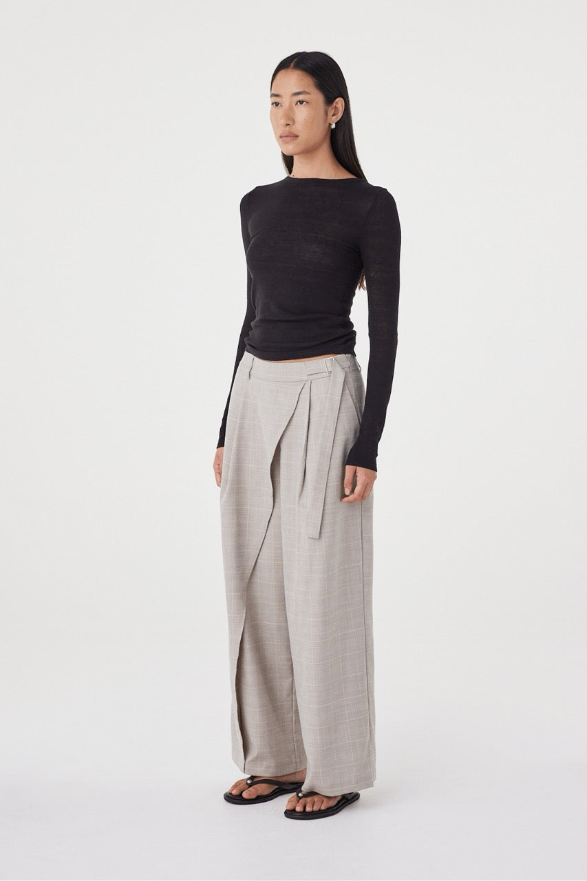 Aston Long Sleeve Top // Black
