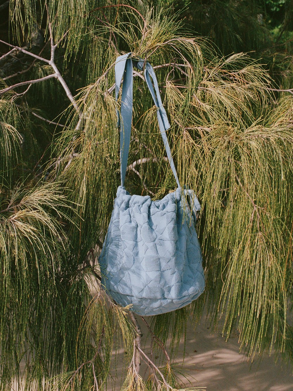 Towelling Bucket Bag // Solstice Tide
