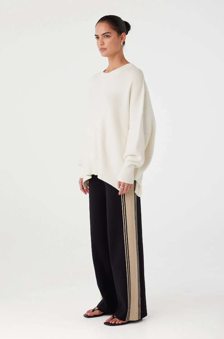 Harper Organic Knit Sweater // Cream