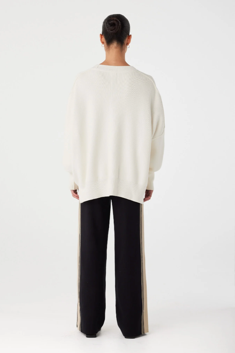 Harper Organic Knit Sweater // Cream