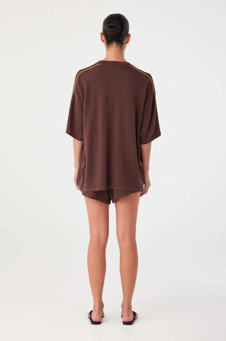 Pippa Oversized Tee // Espresso
