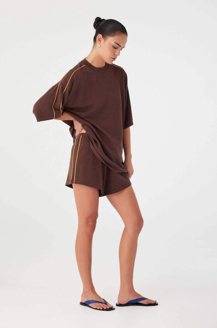 Pippa Oversized Tee // Espresso