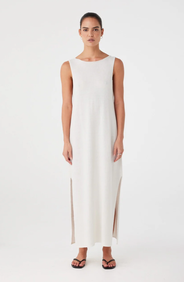 Poppy Reversible Maxi Dress // Cream