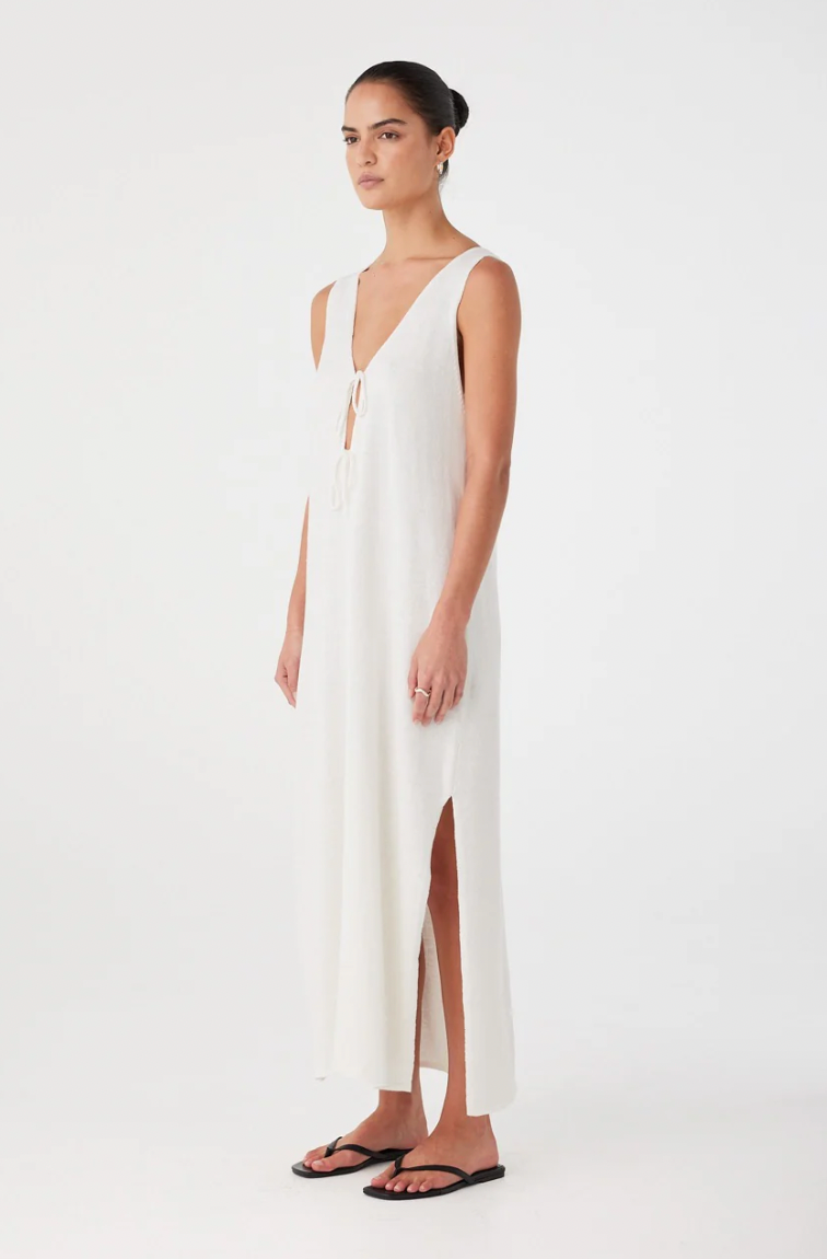 Poppy Reversible Maxi Dress // Cream
