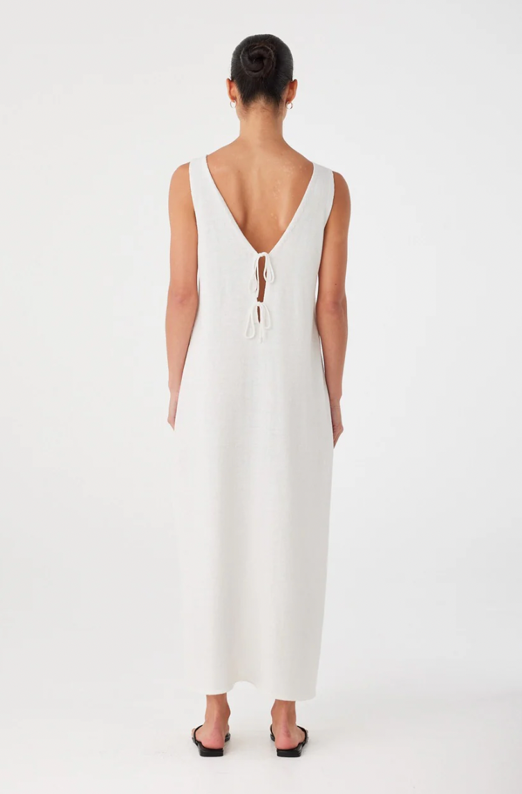 Poppy Reversible Maxi Dress // Cream