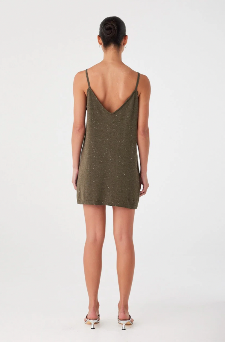Mira Dress // Olive Sparkle