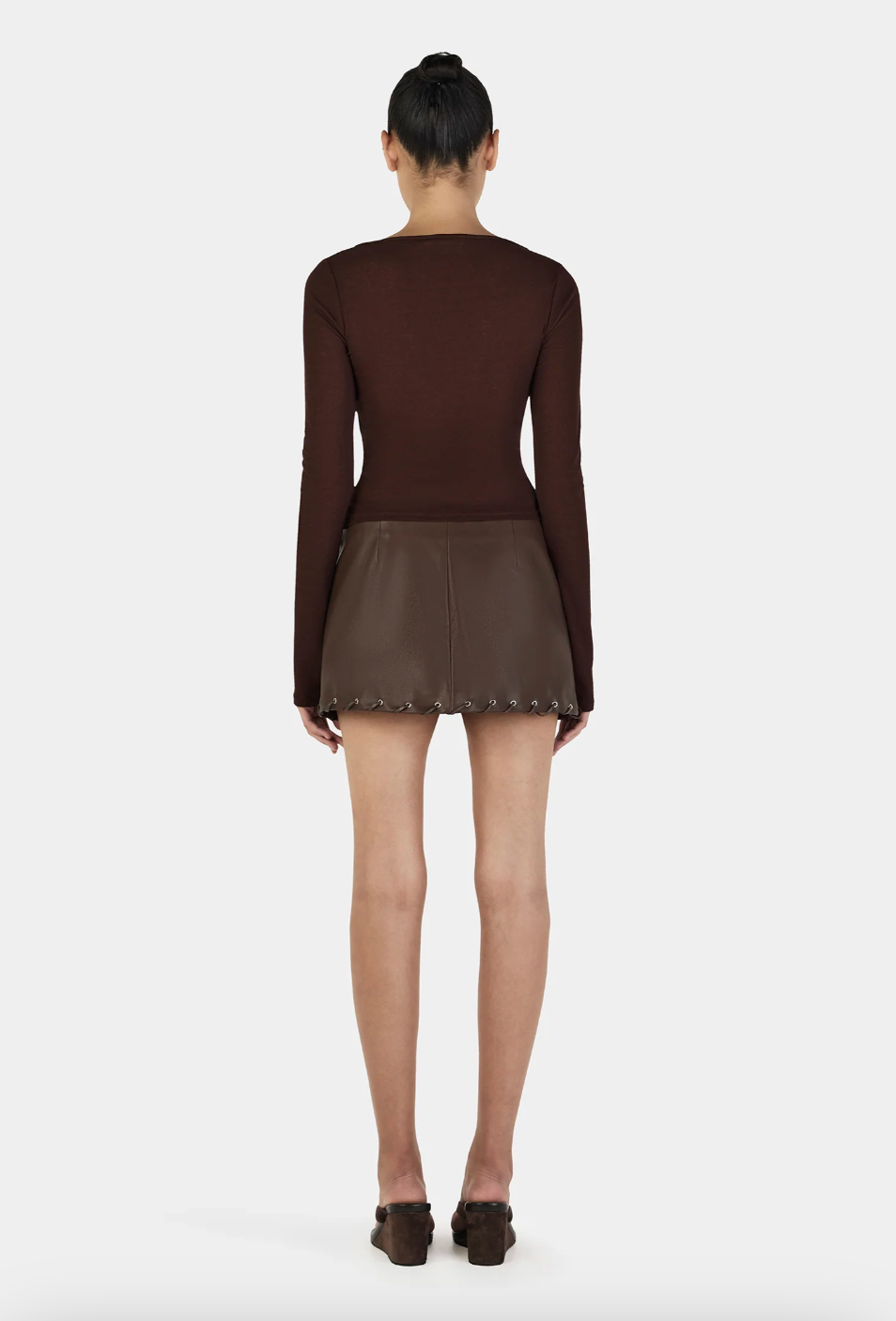 Sade Long Sleeve Top // Chocolate