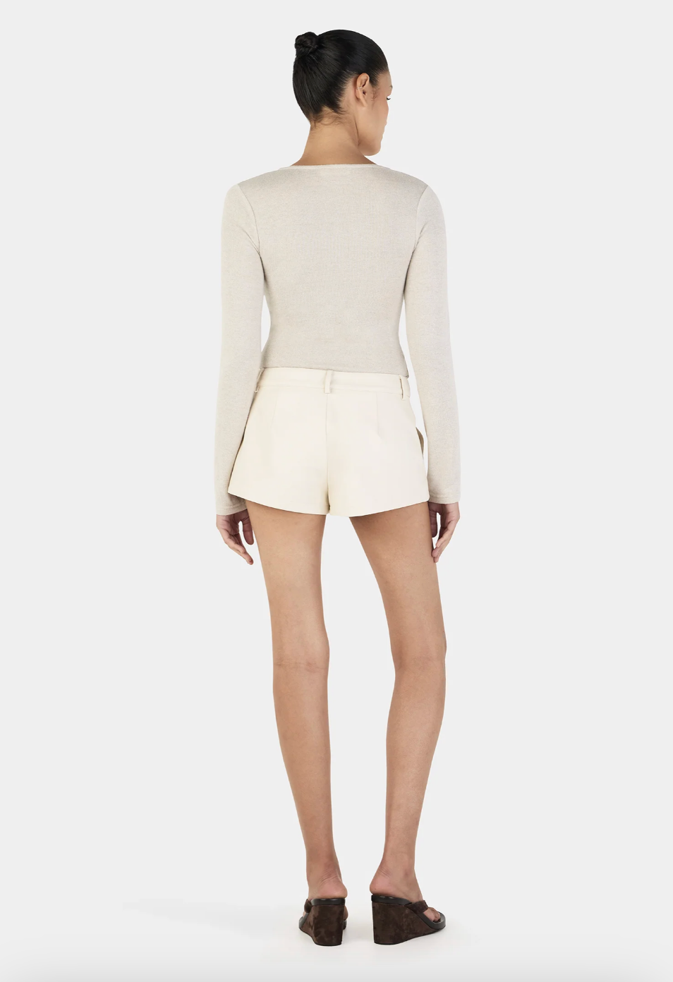 Lyra Long Sleeve Top // Cream