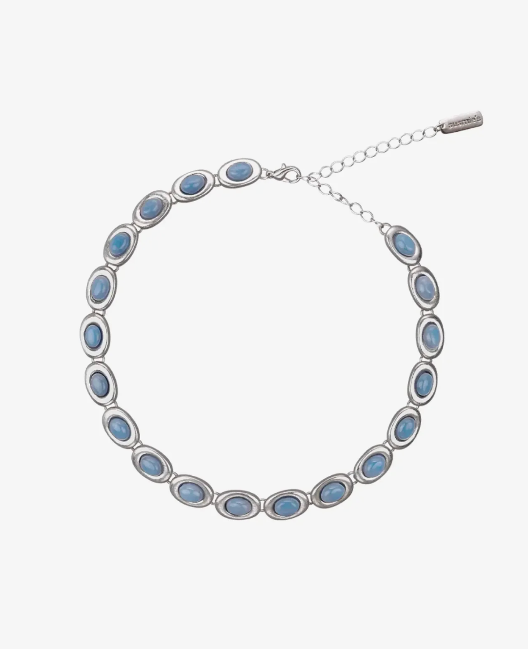 I Gave You My Heart Necklace // Blue &amp; Silver