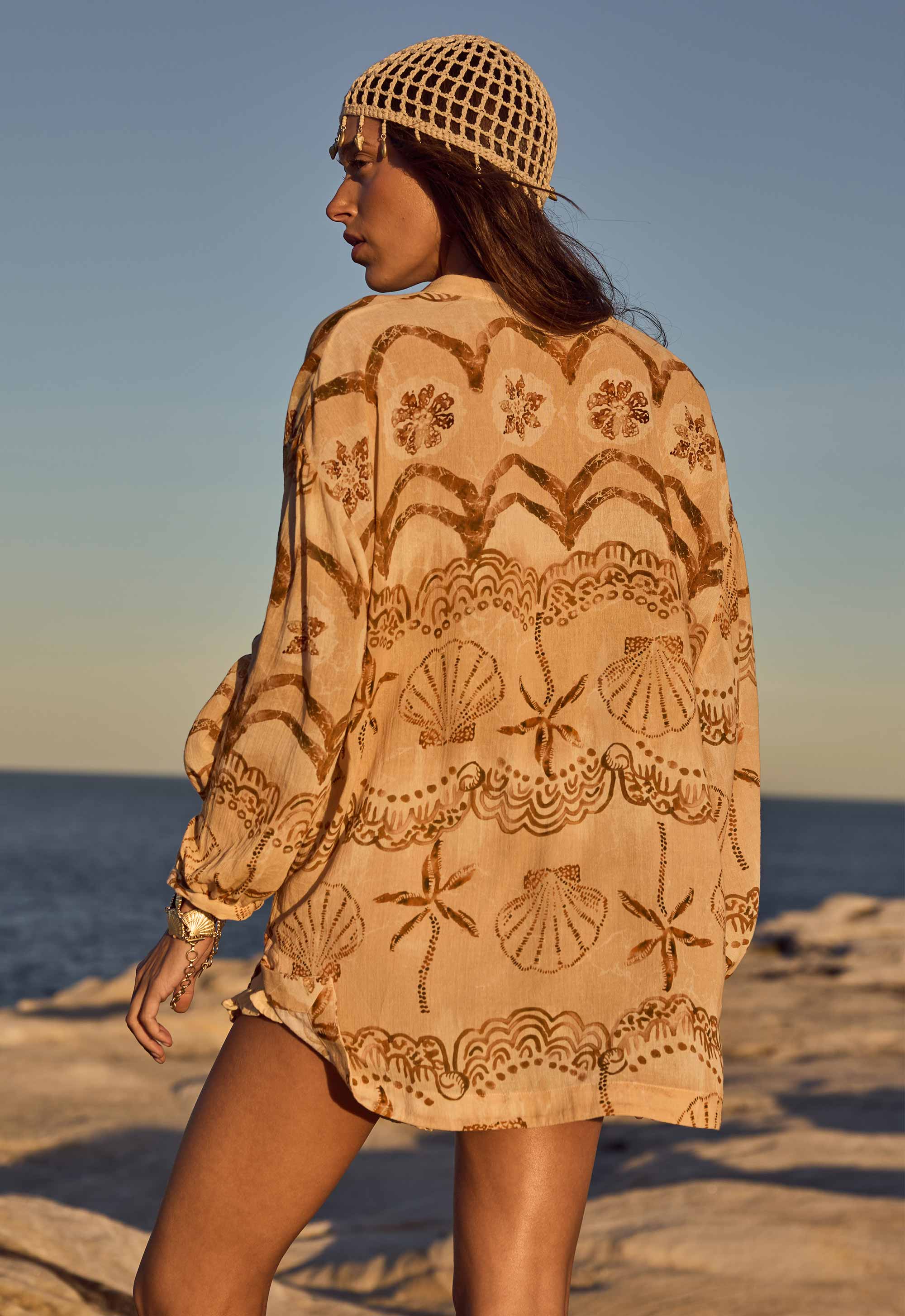 Mermaid Cove Shirt // Tan