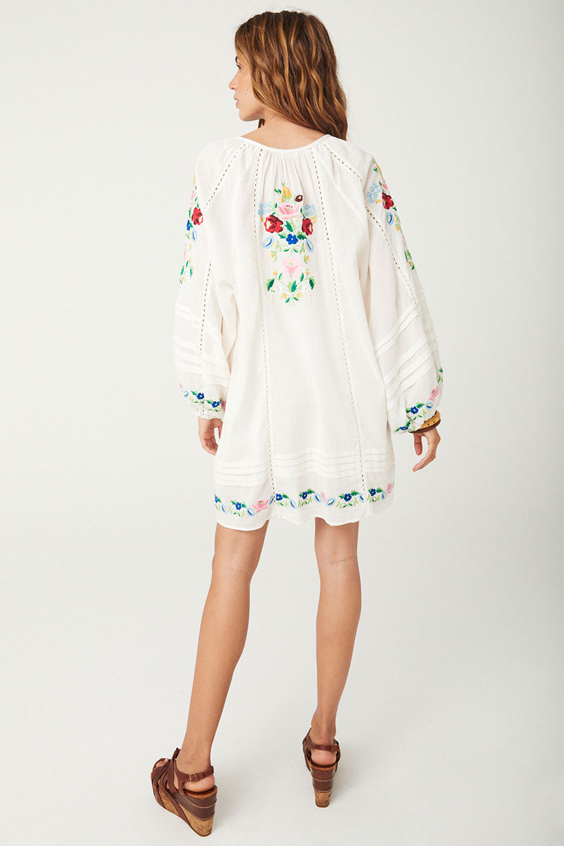 Florapaloosa Embroidered Tunic Dress // Wildflower