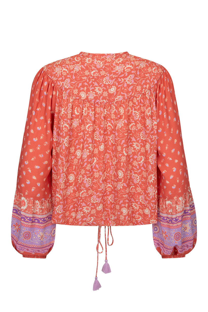 Sunshine Bandit Blouse // Cayenne