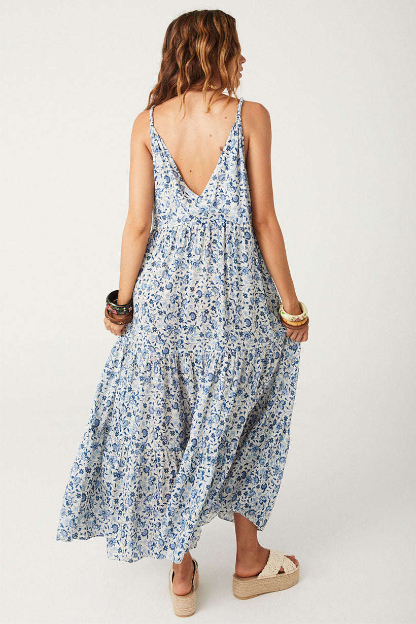 Sunshine Bandit Strappy Gown // Chambray