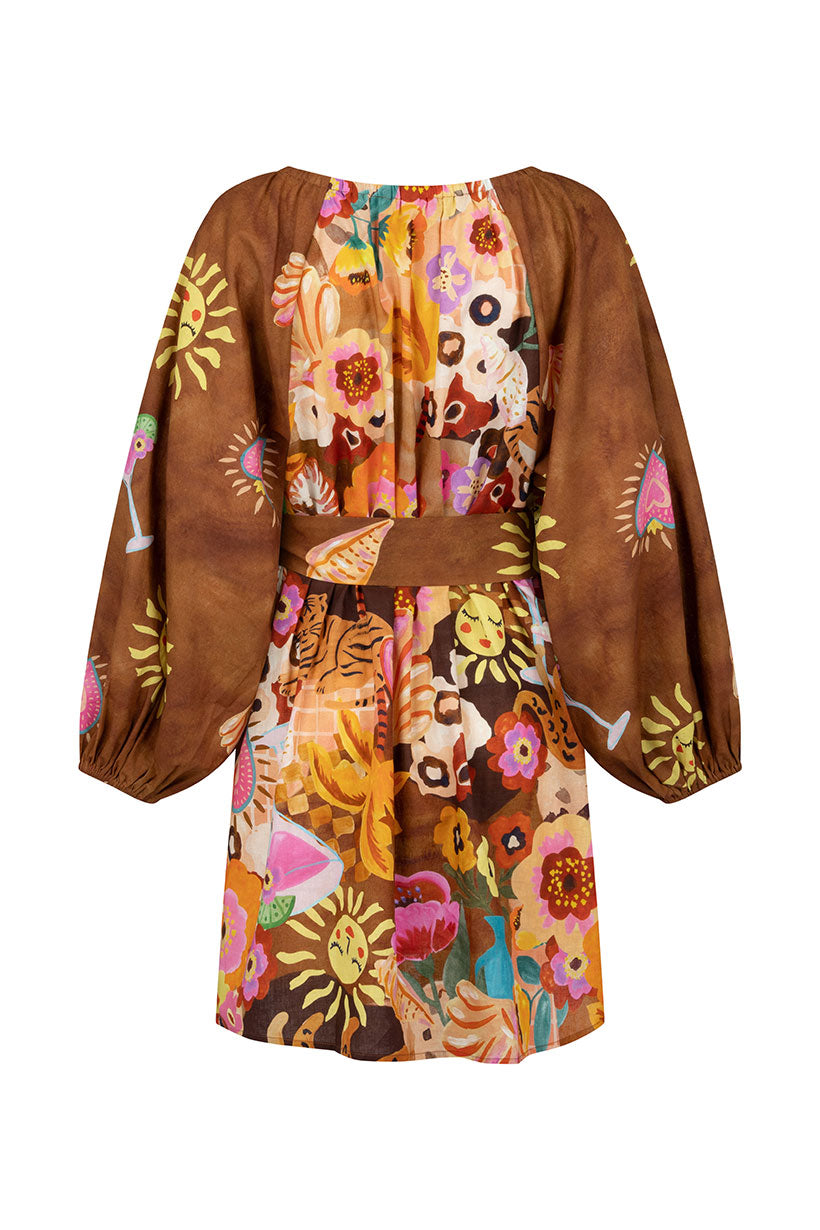 Birth of Venus Tunic Dress // Caramel
