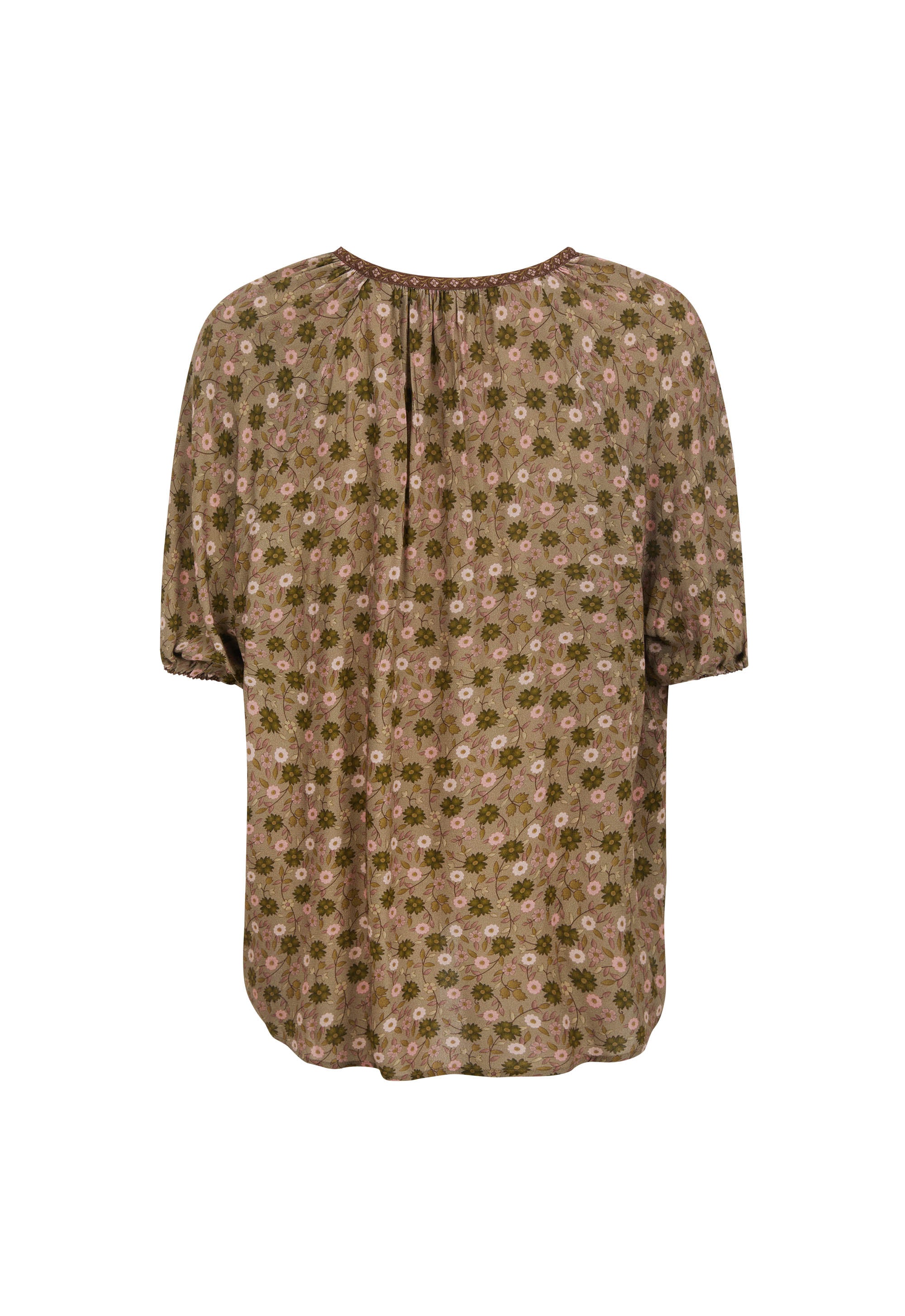 Swan Lake Short Sleeve Blouse // Sage