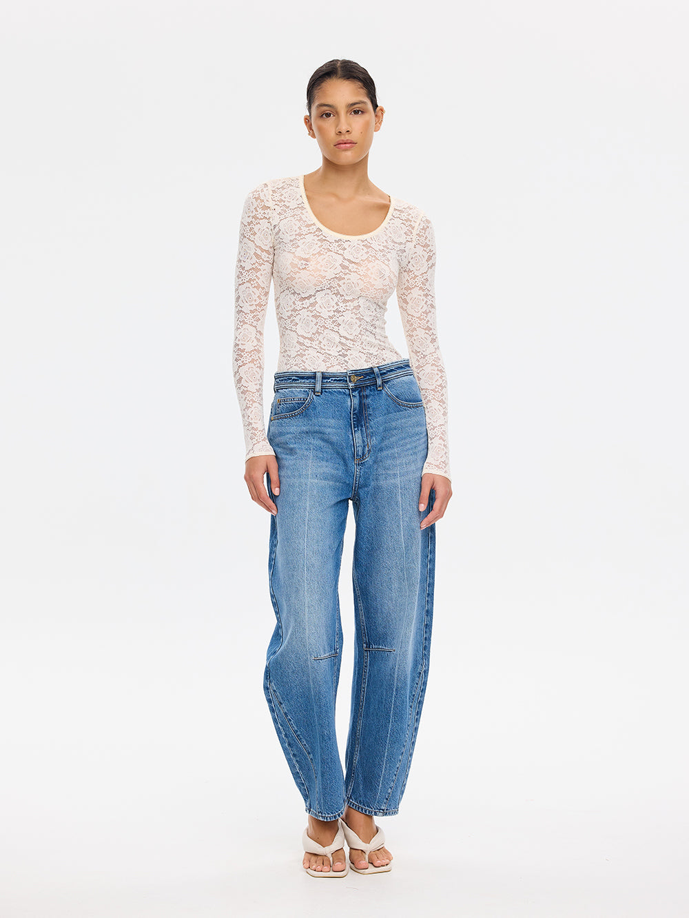 Bonnie Lace Top // Ivory