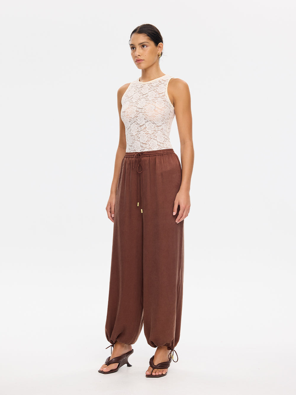 Bonnie Lace Tank // Ivory