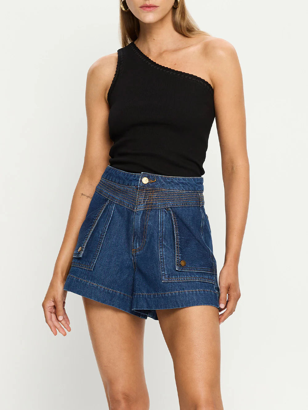 Celene Denim Short // Indigo Blue