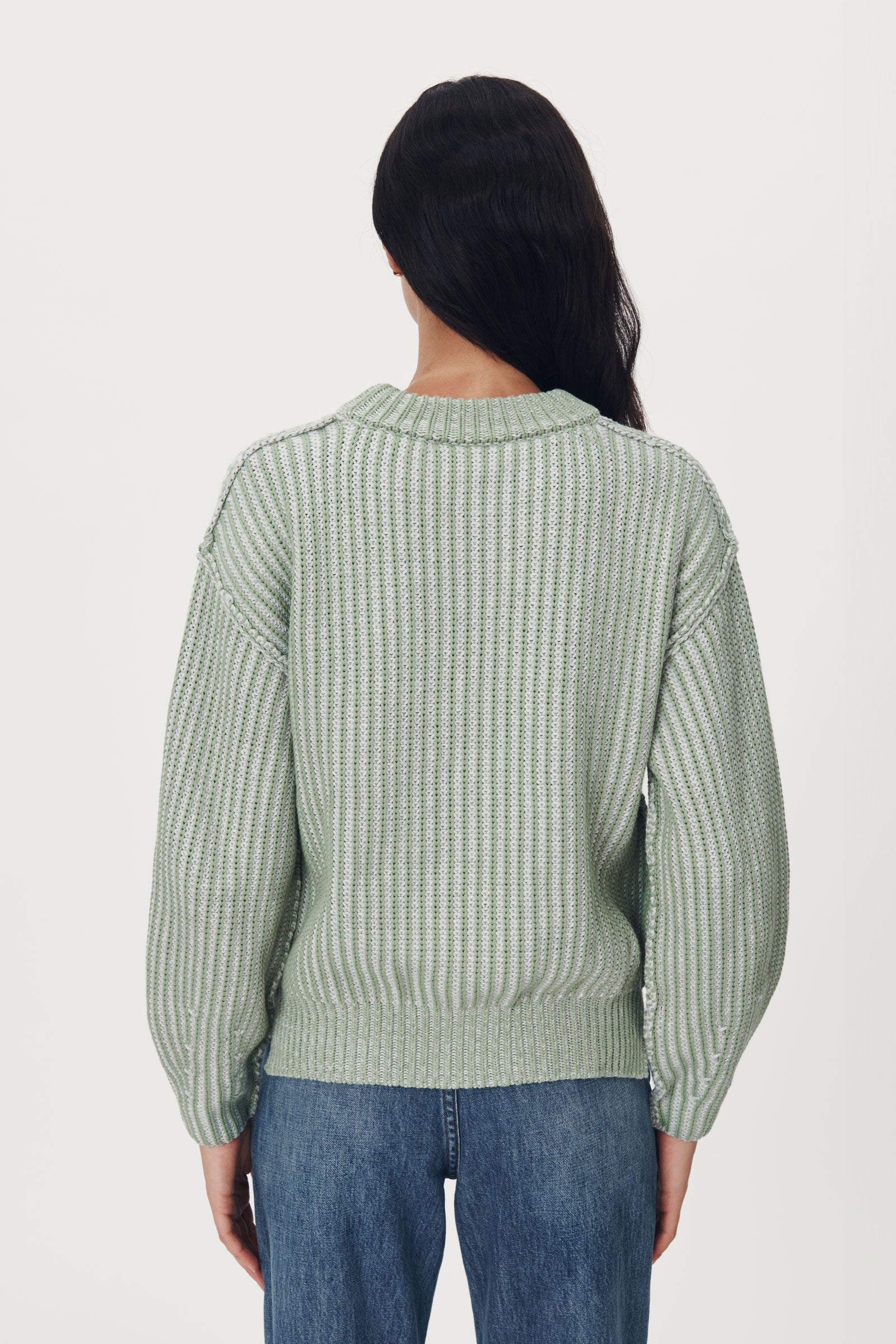 Tish Knit Jumper // Sage Creme