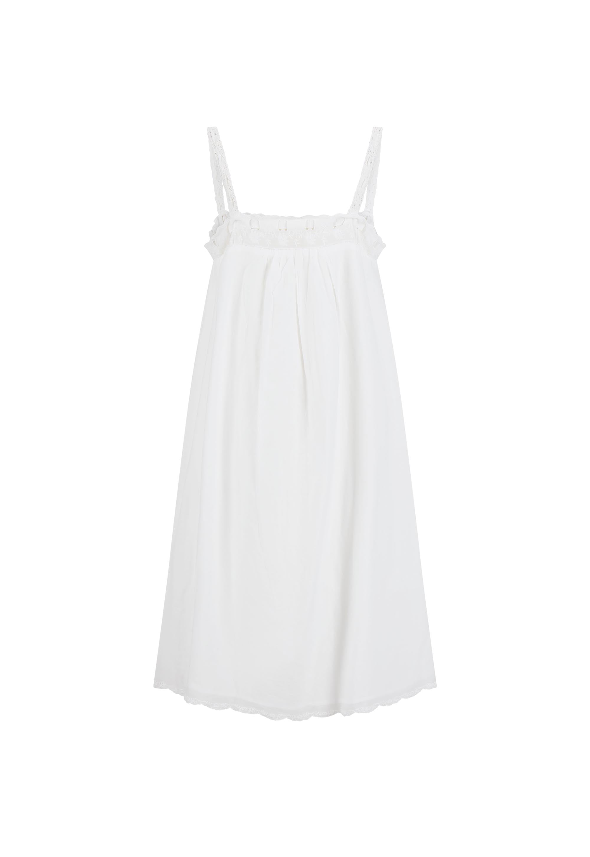 Vintage Petticoat Mini Dress // Vintage White