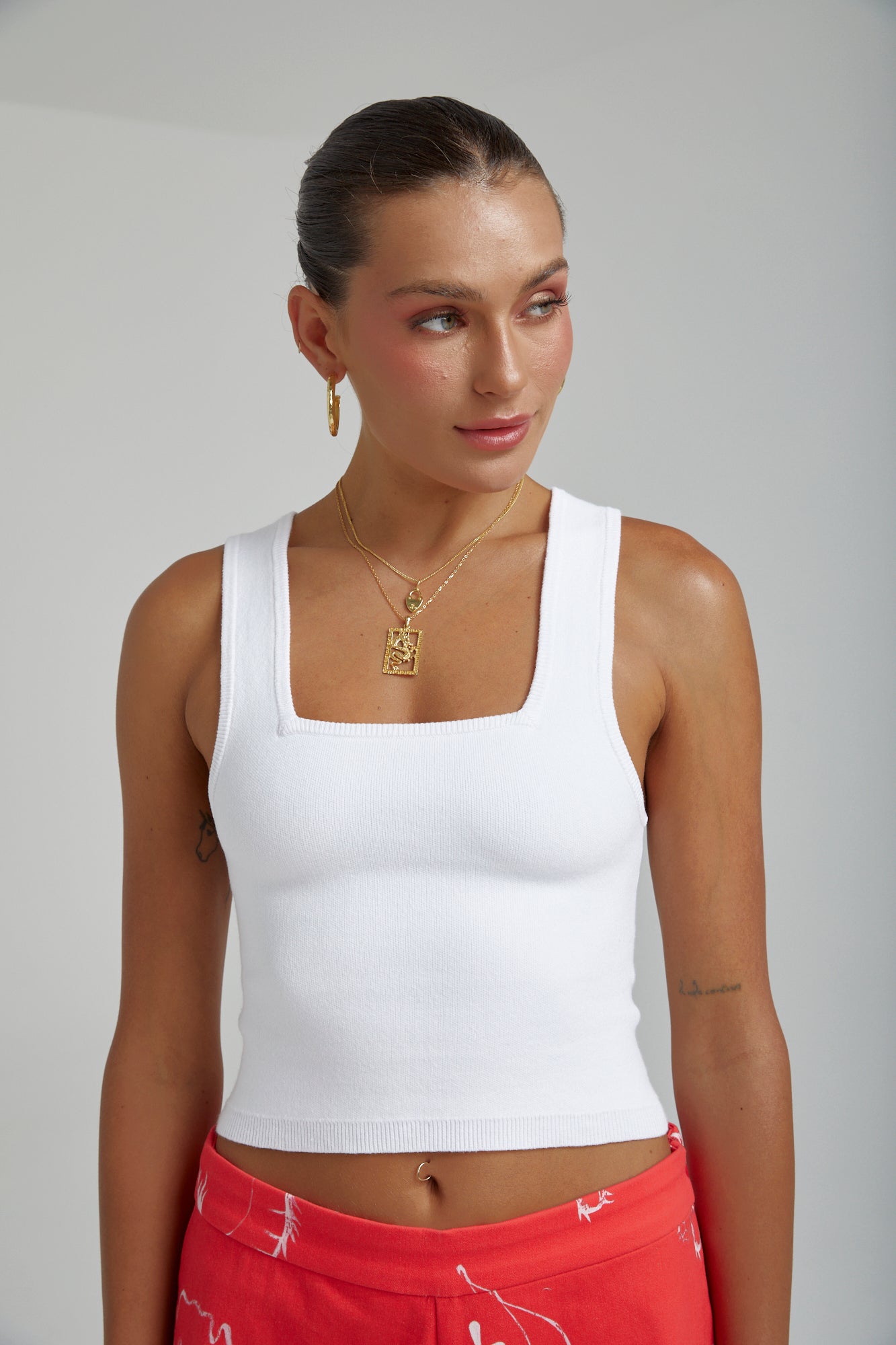 Knit Tank // White